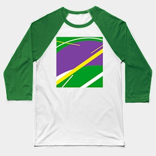 Mardi Gras abstract Baseball T-Shirt